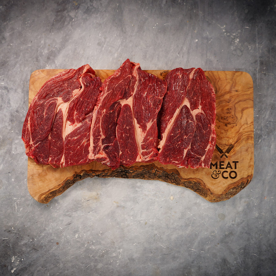 Beef Chuck Braising Steaks 1kg