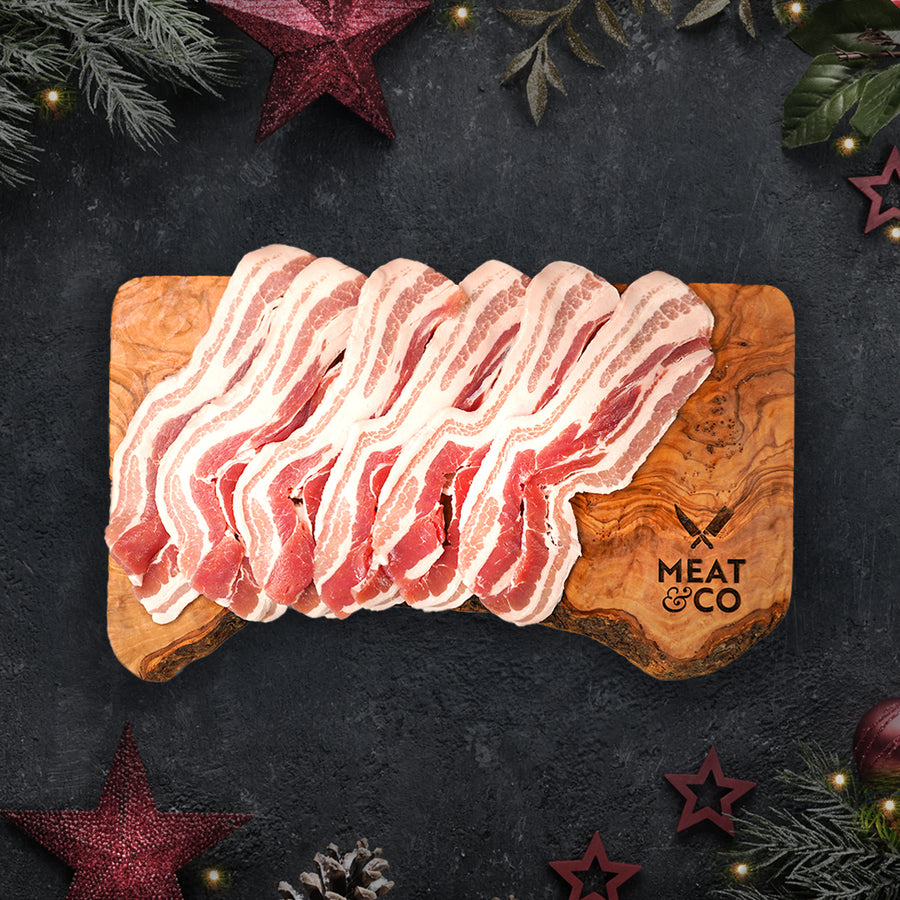 Unsmoked Streaky Bacon 350g - Christmas