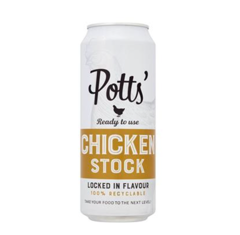 Potts' Chicken Stock in Recyclable Can 500ml